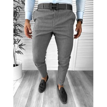 Pantaloni barbati eleganti regular fit gri B1769 112-3.3