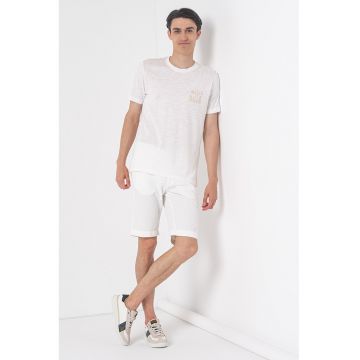 Pantaloni scurti din amestec de in