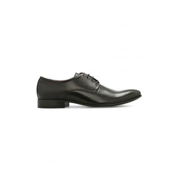 Pantofi de piele Casto - Negru stins