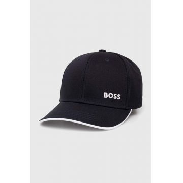 BOSS Green șapcă de baseball din bumbac culoarea albastru marin, cu imprimeu, 50519219