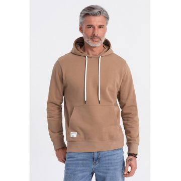 Hanorac cu buzunar kangaroo - Maro camel