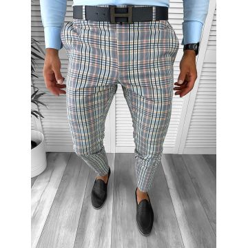 Pantaloni barbati eleganti gri A4960  S2