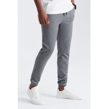 Pantaloni de trening cu talie ajustabila - Gri inchis