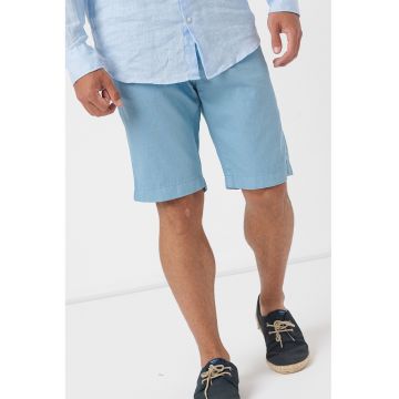 Pantaloni scurti din amestec de in