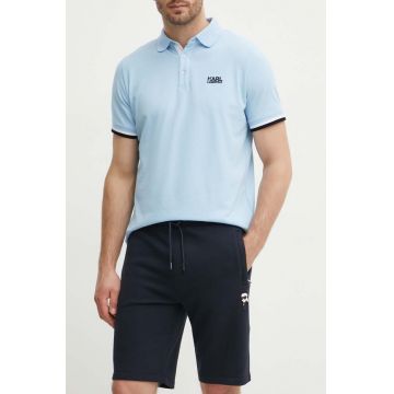 Karl Lagerfeld pantaloni scurti barbati, culoarea alb, 542900.705032