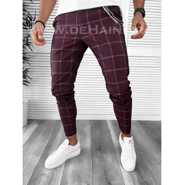 Pantaloni barbati casual regular fit grena B7945 B7-3.1