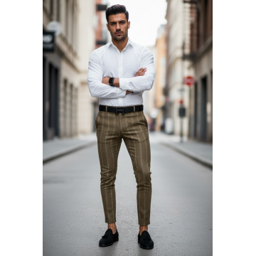 Pantaloni barbati eleganti B1858 B2-5 12-5 E~