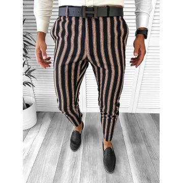 Pantaloni barbati eleganti in dungi B1883  F6-5.1 / 34-5 E~
