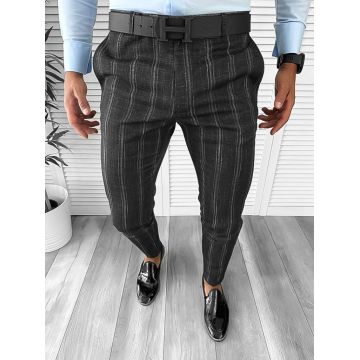 Pantaloni barbati eleganti negri B1551 I15-1.3