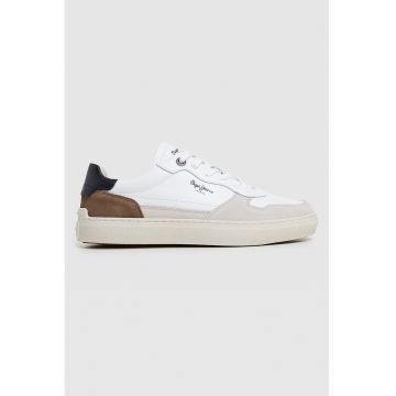 Pantofi sport de piele lacuita cu detalii de piele intoarsa Camden