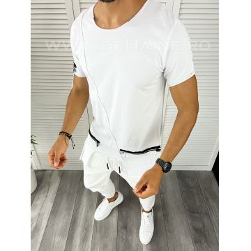Tricou barbati alb slim fit Vagabond B1970 N1-3.1