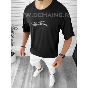 Tricou barbati negru oversize B7825  O6-6.3