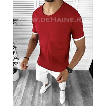 Tricou barbati rosu slim fit Vagabond B1956 N5-4.2