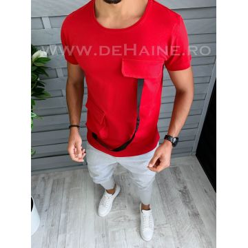 Tricou barbati rosu slim fit Vagabond B1974 P18-1.3