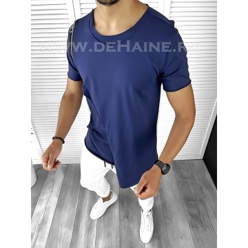 Tricou barbati slim fit bleumarin B7811  N1-5.2