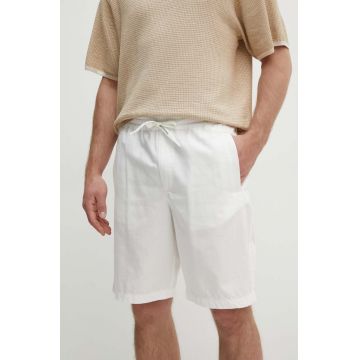 Armani Exchange pantaloni scurti barbati, culoarea alb, 3DZS05 ZN3LZ