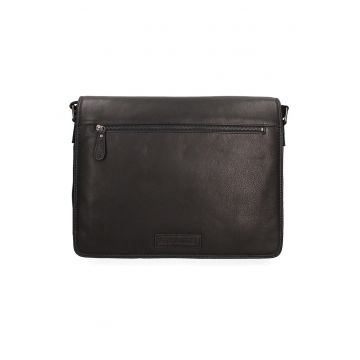 Geanta messenger de piele