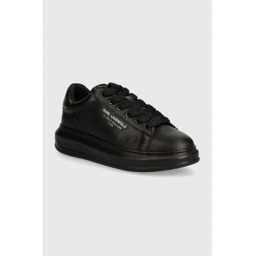 Karl Lagerfeld sneakers din piele KAPRI MENS culoarea negru, KL52584 Karl Lagerfeld sneakers din piele KAPRI MENS culoarea negru, KL52584