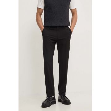 Les Deux pantaloni barbati, culoarea negru, drept