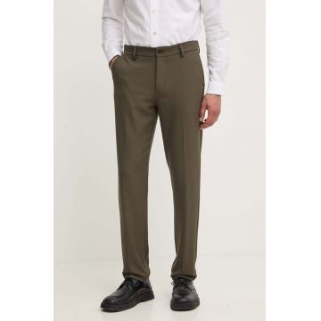 Les Deux pantaloni barbati, culoarea verde, drept, LDM501072