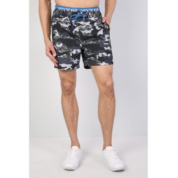 Pantaloni scurti de baie cu model camuflaj