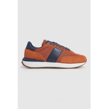 Pantofi sport cu detalii de piele intoarsa Buster