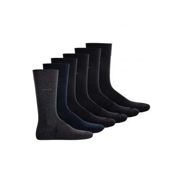 Set de sosete lungi - 6 perechi 13739 - Negru/Multicolor