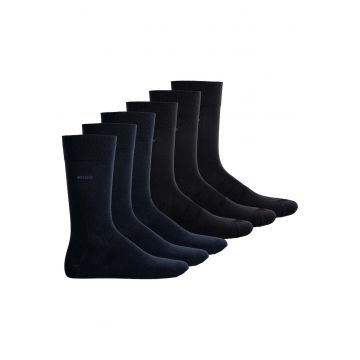 Set de sosete lungi - 6 perechi 13739 - Negru/Albastru inchis