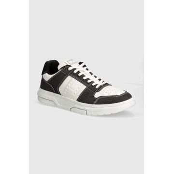 Tommy Jeans sneakers THE BROOKLYN MIX MATERIAL culoarea negru, EM0EM01428 Tommy Jeans sneakers THE BROOKLYN MIX MATERIAL culoarea negru, EM0EM01428