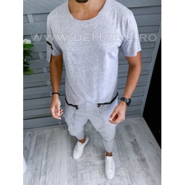 Tricou barbati gri slim fit Vagabond B1970 O1-3.1