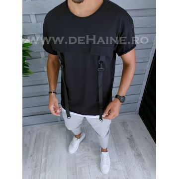 Tricou barbati negru slim fit Vagabond B1944 N5-3.2