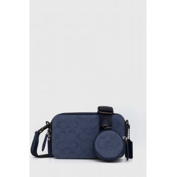 Coach borseta culoarea albastru marin, CU207