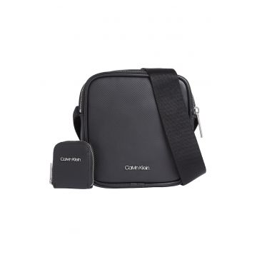 Geanta crossbody cu etui exterior