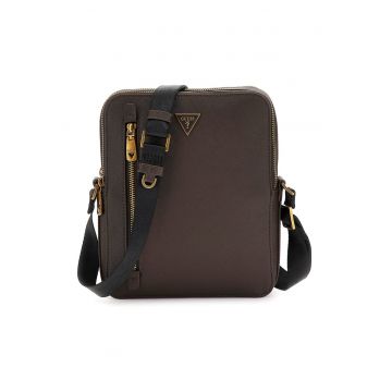 Geanta crossbody din piele saffiano ecologica
