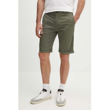 Lindbergh pantaloni scurti barbati, culoarea verde, 30-505044
