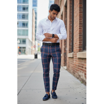 Pantaloni barbati eleganti 12703 F7-3