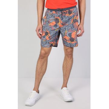 Pantaloni scurti de baie cu imprimeu floral