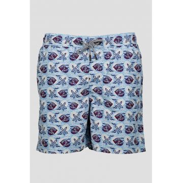 Pantaloni scurti de baie cu model grafic Fiji