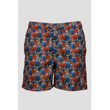 Pantaloni scurti de baie cu model grafic Fiji