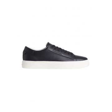 Pantofi sport din piele cu detaliu logo