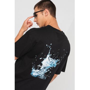 Tricou lejer cu maneci cazute Ocean