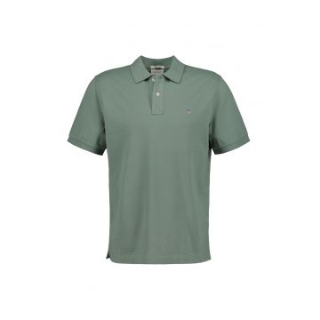 Tricou polo din bumbac pique Shield