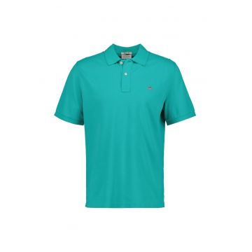 Tricou polo din bumbac pique Shield