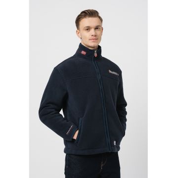 Bluza sport din fleece cu captuseala de blana shearling sintetica Ubolt - Bleumarin