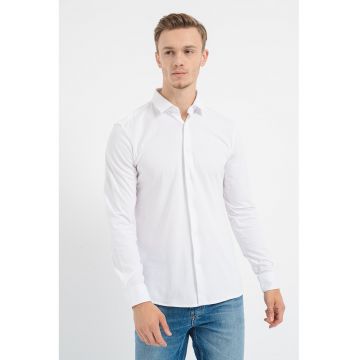 Camasa de bumbac cu guler clasic Elisha