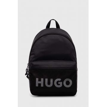 HUGO rucsac barbati, culoarea negru, mare, cu imprimeu, 50523494