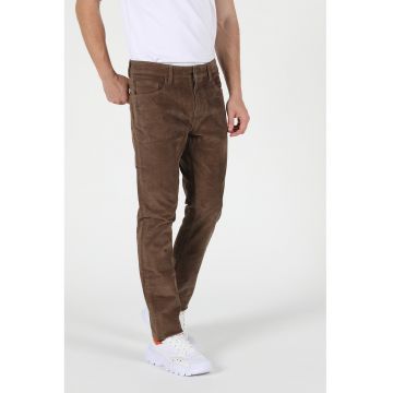 Pantaloni drepti din reiat