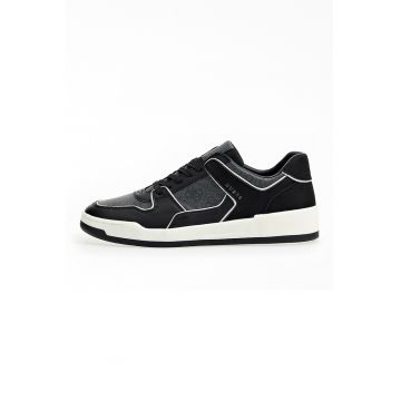 Pantofi sport cu insertii de piele