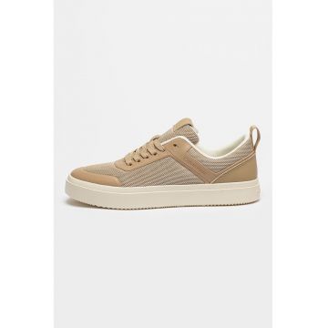 Pantofi sport low-cut cu insertii din plasa