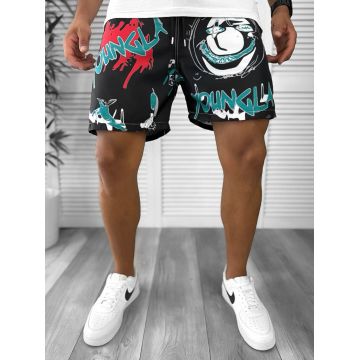 Sort de baie casual negru 12728  4.2